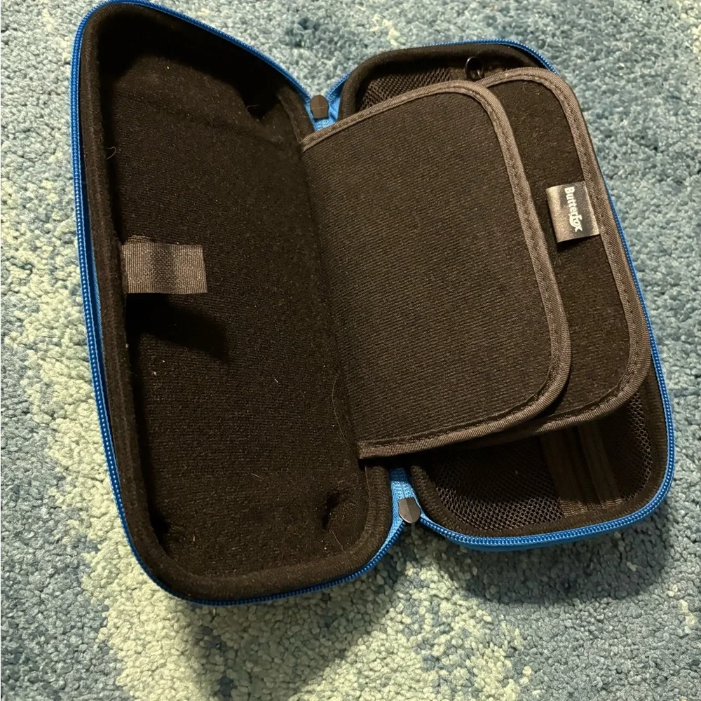 Black and Blue Nitendo Switch Case